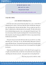 Đề kiểm tra giữa học kì I Ngữ văn 11 - Đề số 8 có lời giải chi tiết